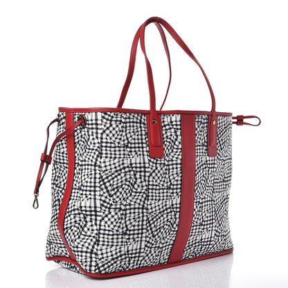 MCM Visetos Large Liz Reversible Shopper Tote Ruby Red 6 of 19