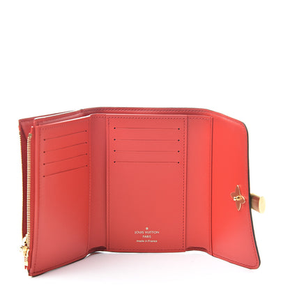 Louis Vuitton Monogram Flower Lock Compact Wallet Coquelicot 5 of 7