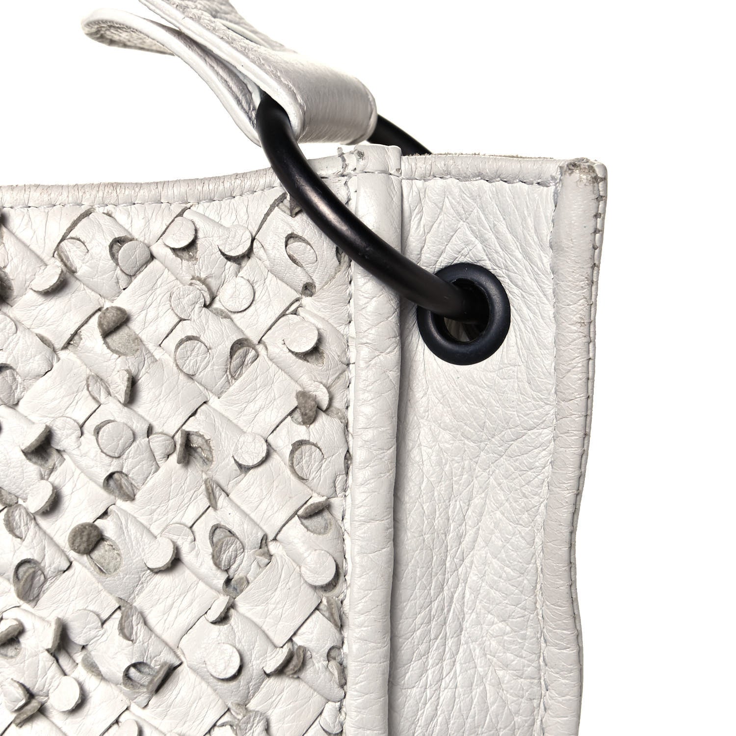 Bottega Veneta Nappa Intrecciato Large Loop Hobo White 15 of 16