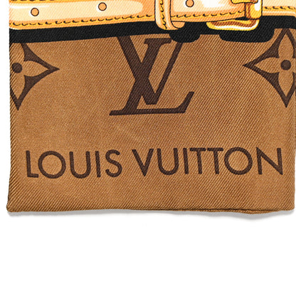 Louis Vuitton Silk Monogram Confidential Bandeau Brown 2 of 4