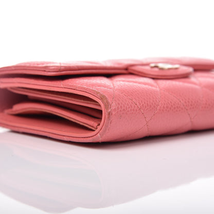 Chanel Caviar Quilted Small Flap Wallet Pink 11 of 17