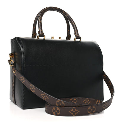Louis Vuitton Calfskin Monogram Speedy Doctor 25 Black 3 of 11
