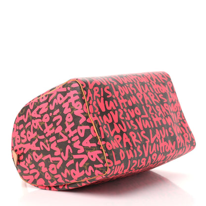 Louis Vuitton Monogram Graffiti Speedy 30 Fuchsia 4 of 10