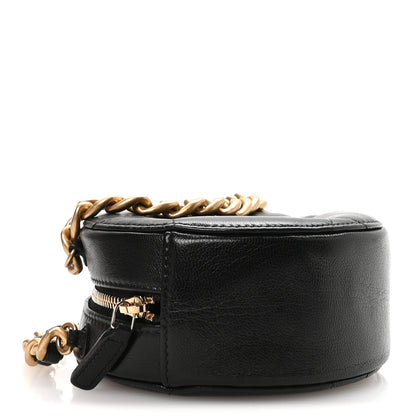 Chanel Lambskin Quilted Chanel 19 Round Clutch With Chain Black 4 of 10