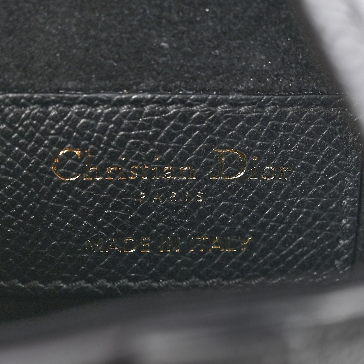 Grained Calfskin Mini Saddle Bag With Strap Black