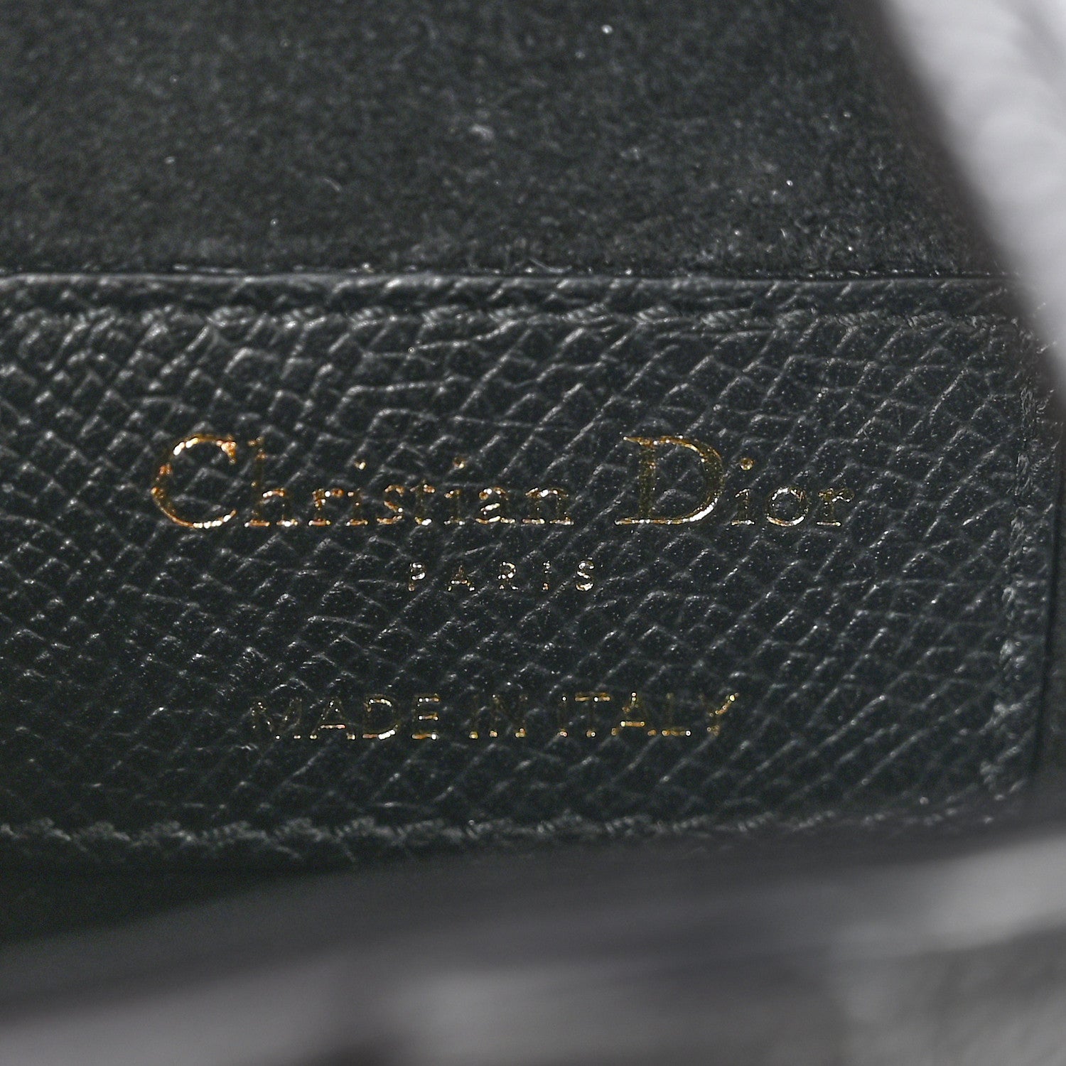 Christian Dior Grained Calfskin Mini Saddle Bag With Strap Black 6 of 13