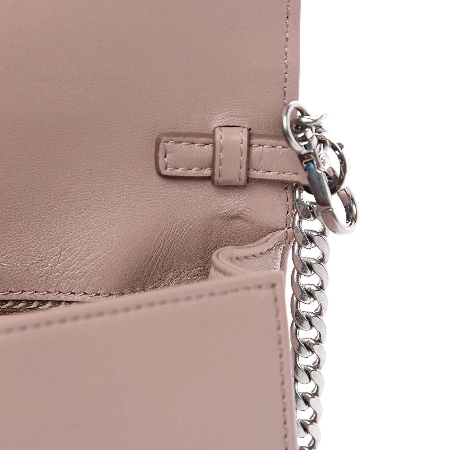 Nappa Gaufre Flap Cipria