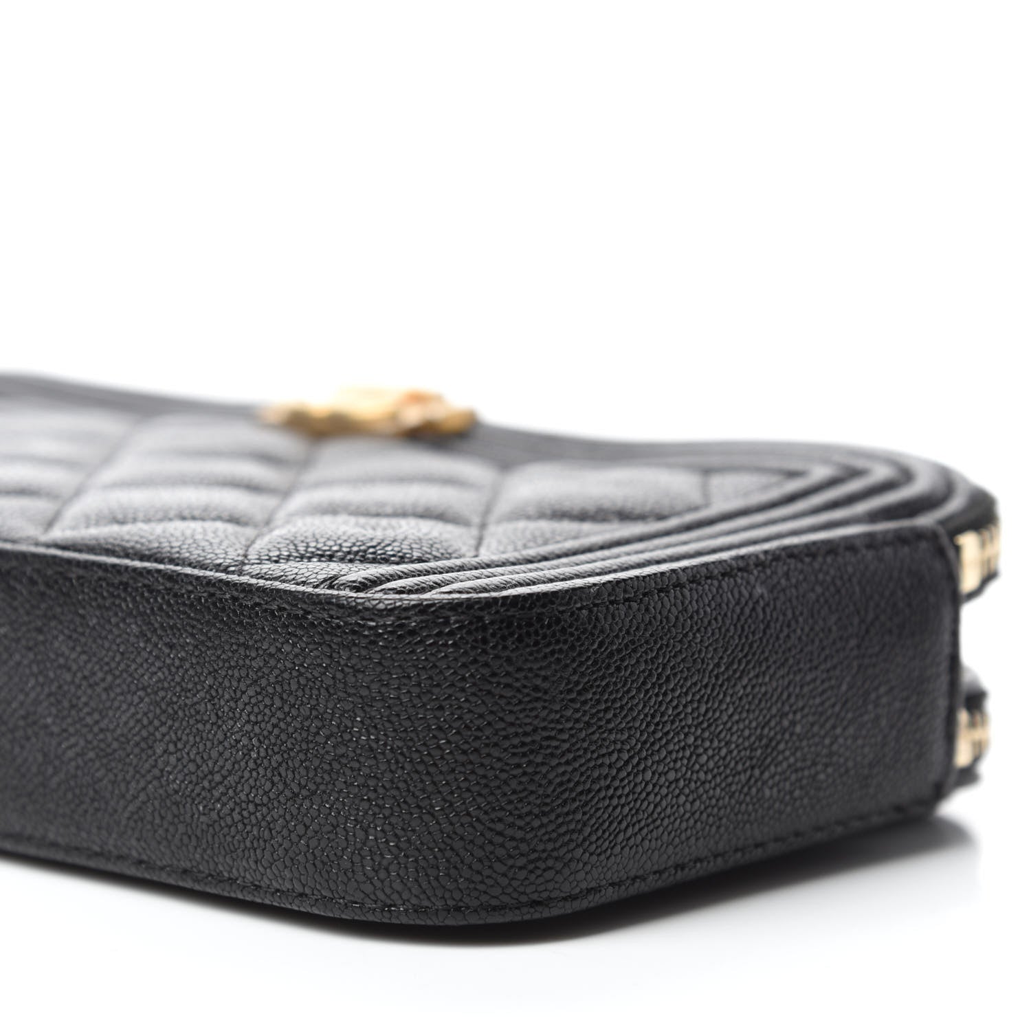 Chanel Caviar Quilted Small Boy Clutch With Chain Black 7 of 11