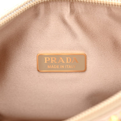Prada Satin Crystal Mini Re-Edition 2000 Bag Platino 6 of 11