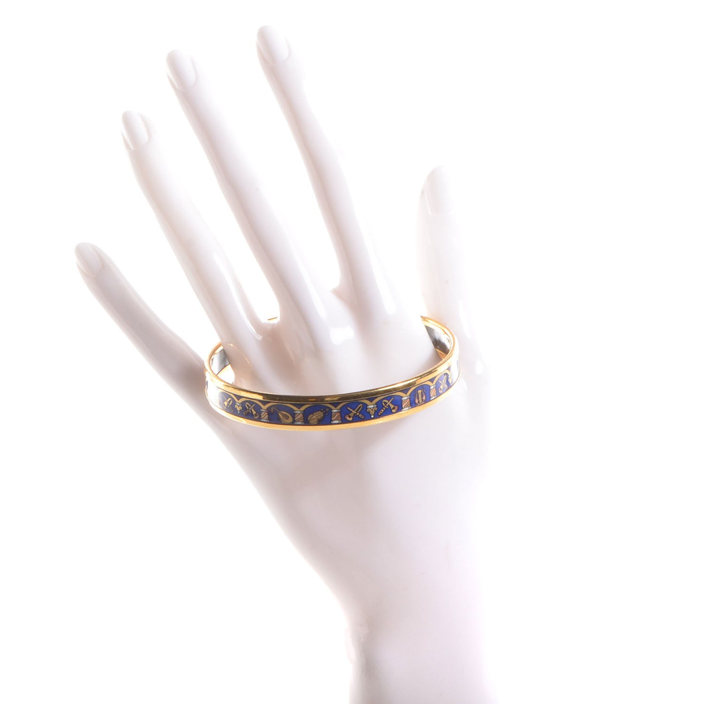 Enamel Printed Musical Instruments Narrow Bracelet 70