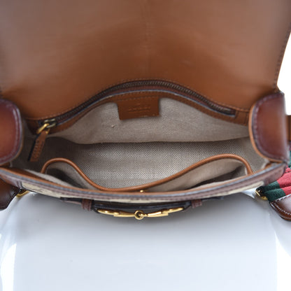 Gucci Monogram Medium Lady Web Shoulder Bag Beige Cuir 5 of 11