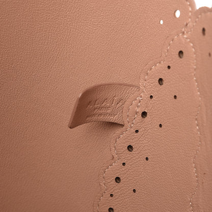 Alaia Calfskin Scalloped Trim Tote Blush 8 of 19