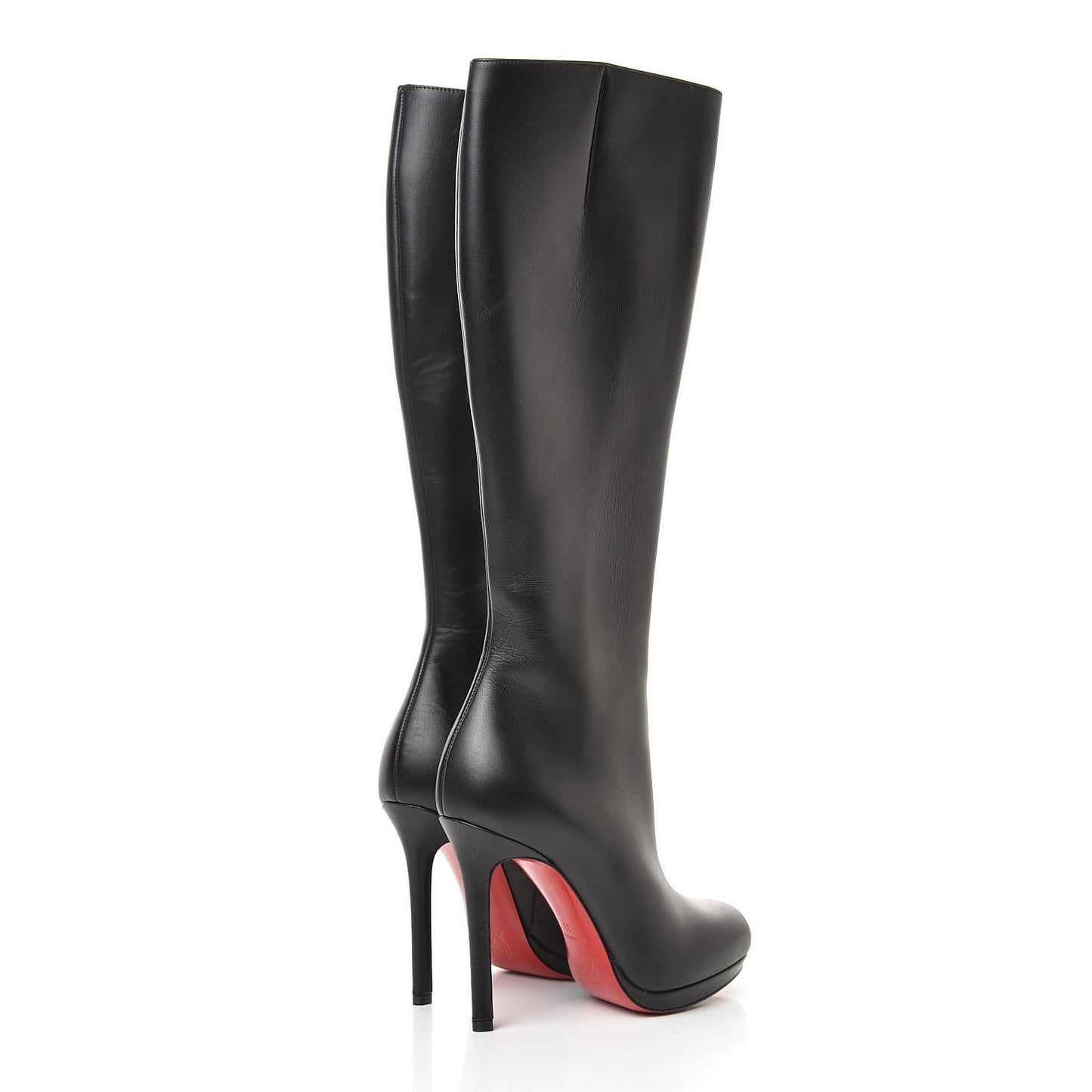 Calfskin Botalili 100 Tall Boots 35 Black