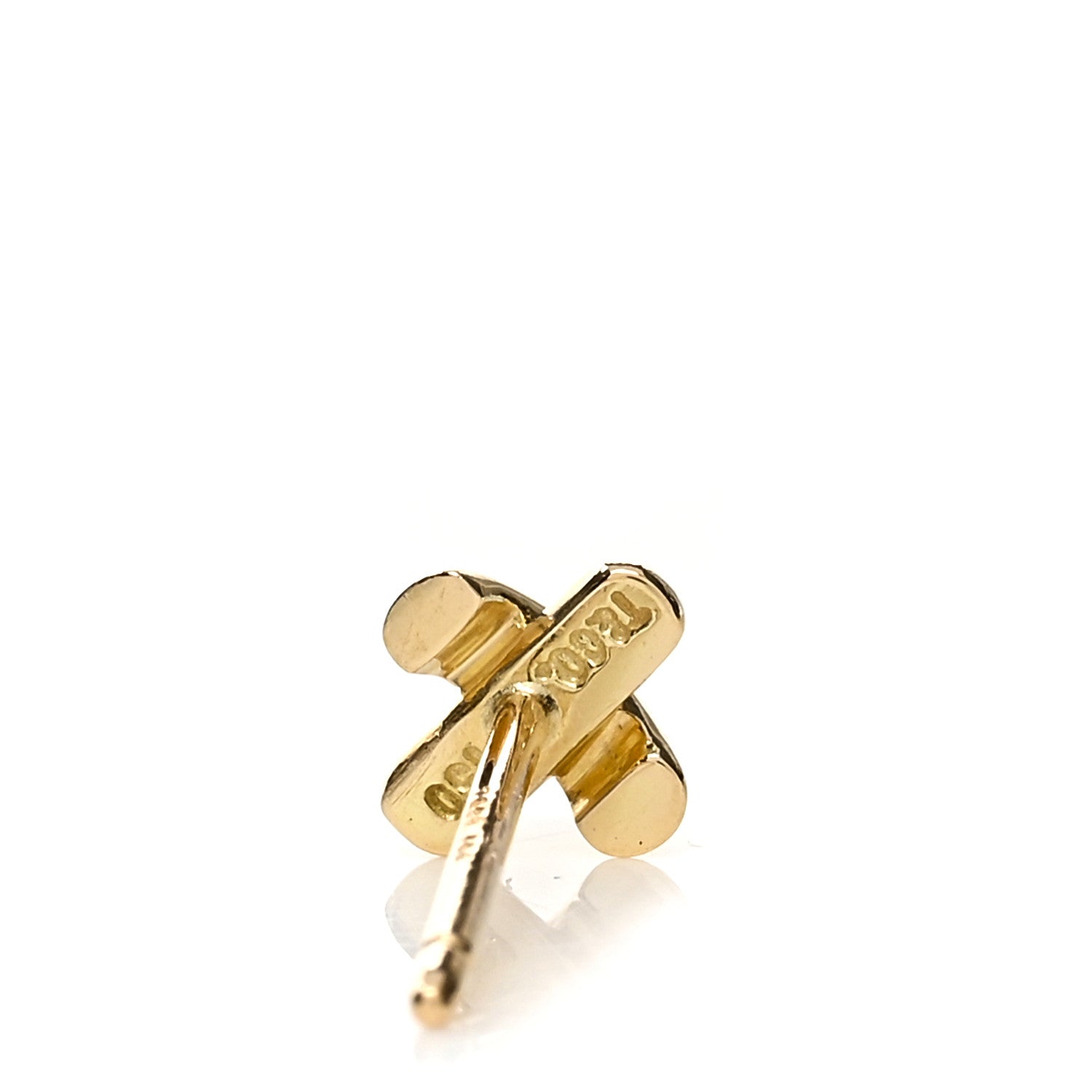 Tiffany 18K Yellow Gold Mini Stitch X Stud Earrings 4 of 4