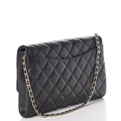 Chanel Caviar Quilted Clutch With Chain Flap Black 3 of 10