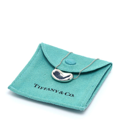 Tiffany Sterling Silver 20mm Elsa Peretti Bean Pendant Necklace 6 of 6