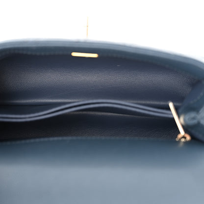 Chanel Caviar Quilted Mini Coco Handle Flap Blue 5 of 10