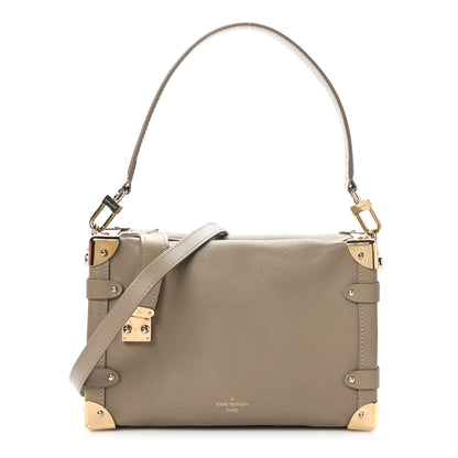 Louis Vuitton Calfskin Side Trunk MM Taupe 1 of 9