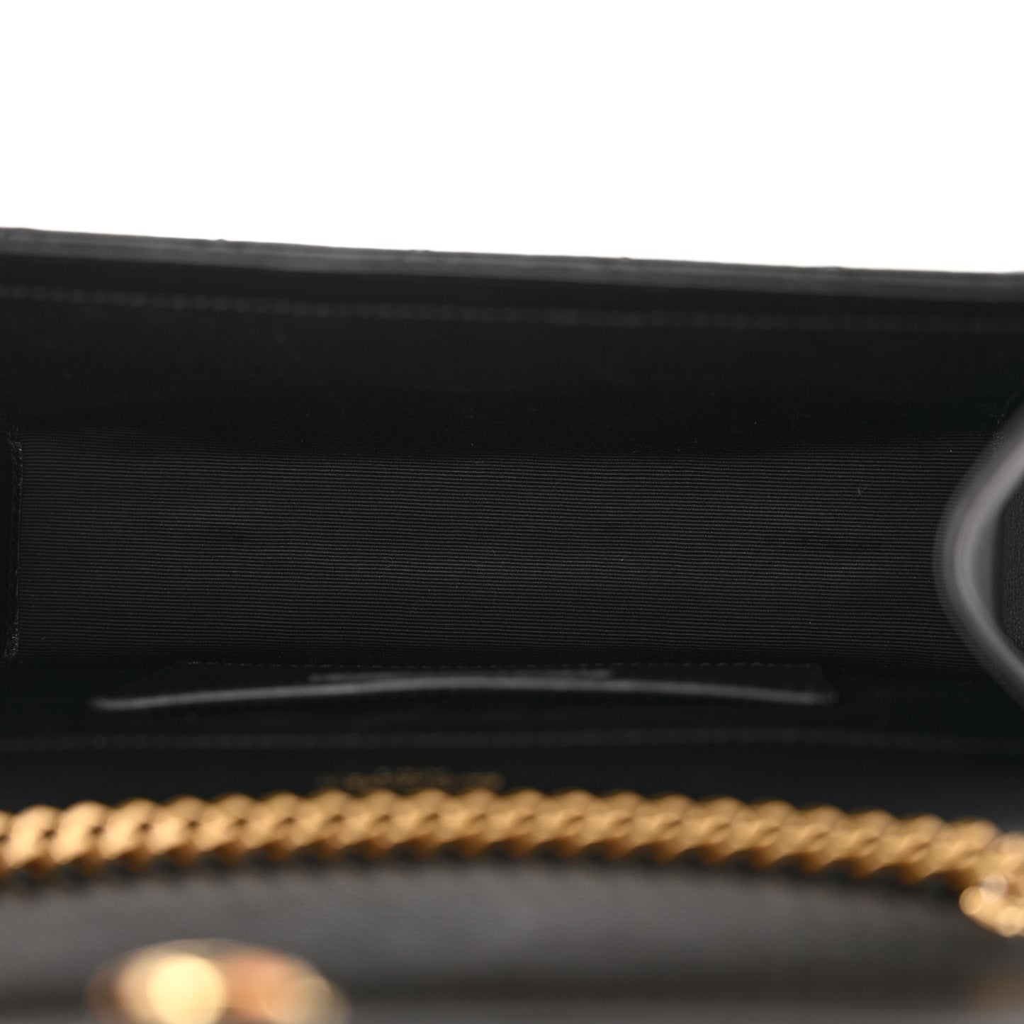 Grain De Poudre Textured Mixed Matelasse Triquilt Small Monogram Satchel Black