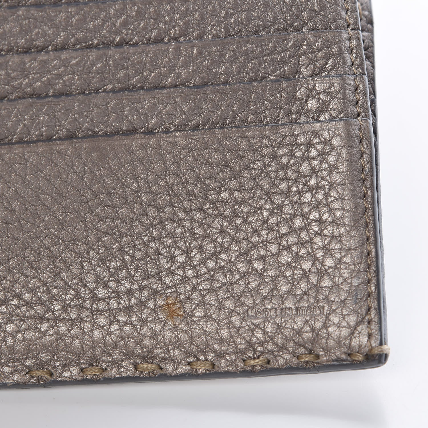 Fendi Cuoio Romano Selleria Continental Wallet Peltro 7 of 11
