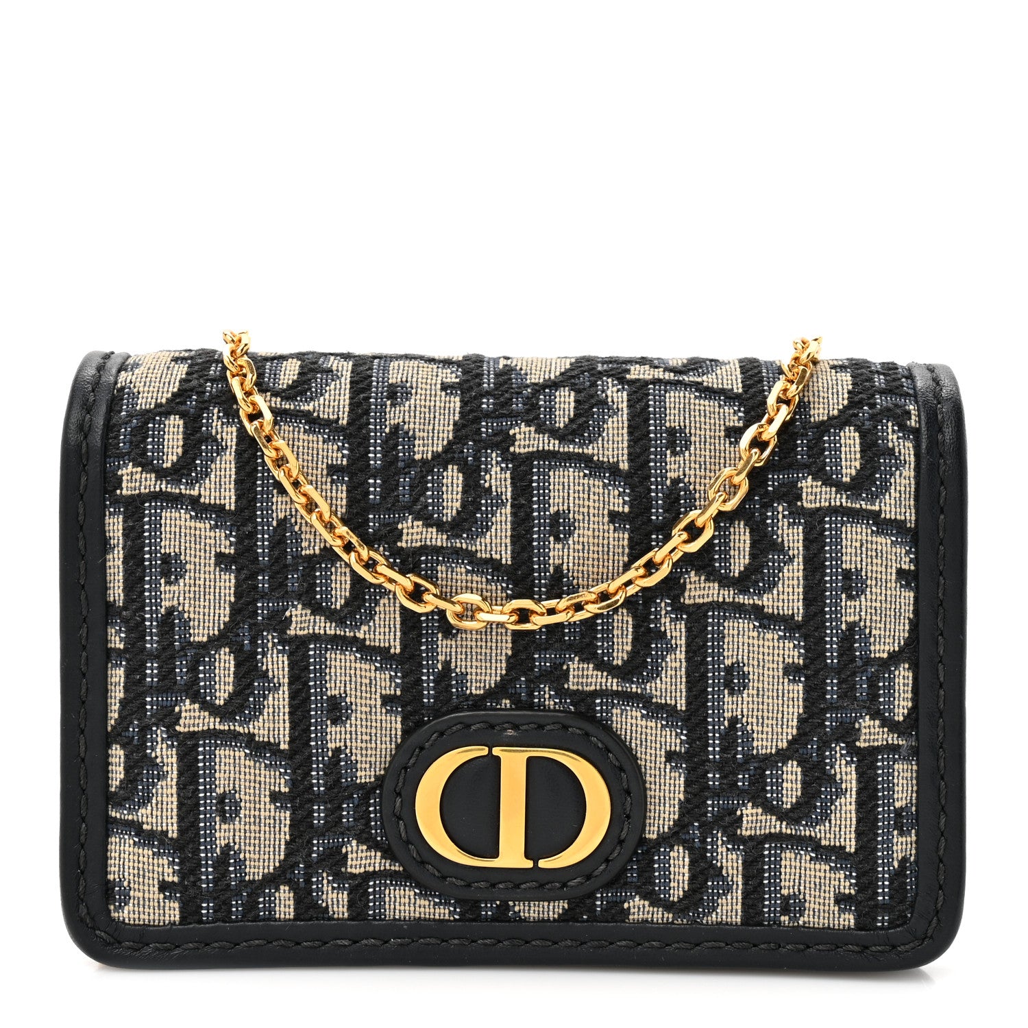 Christian Dior Oblique Nano 30 Montaigne Pouch Blue 1 of 11