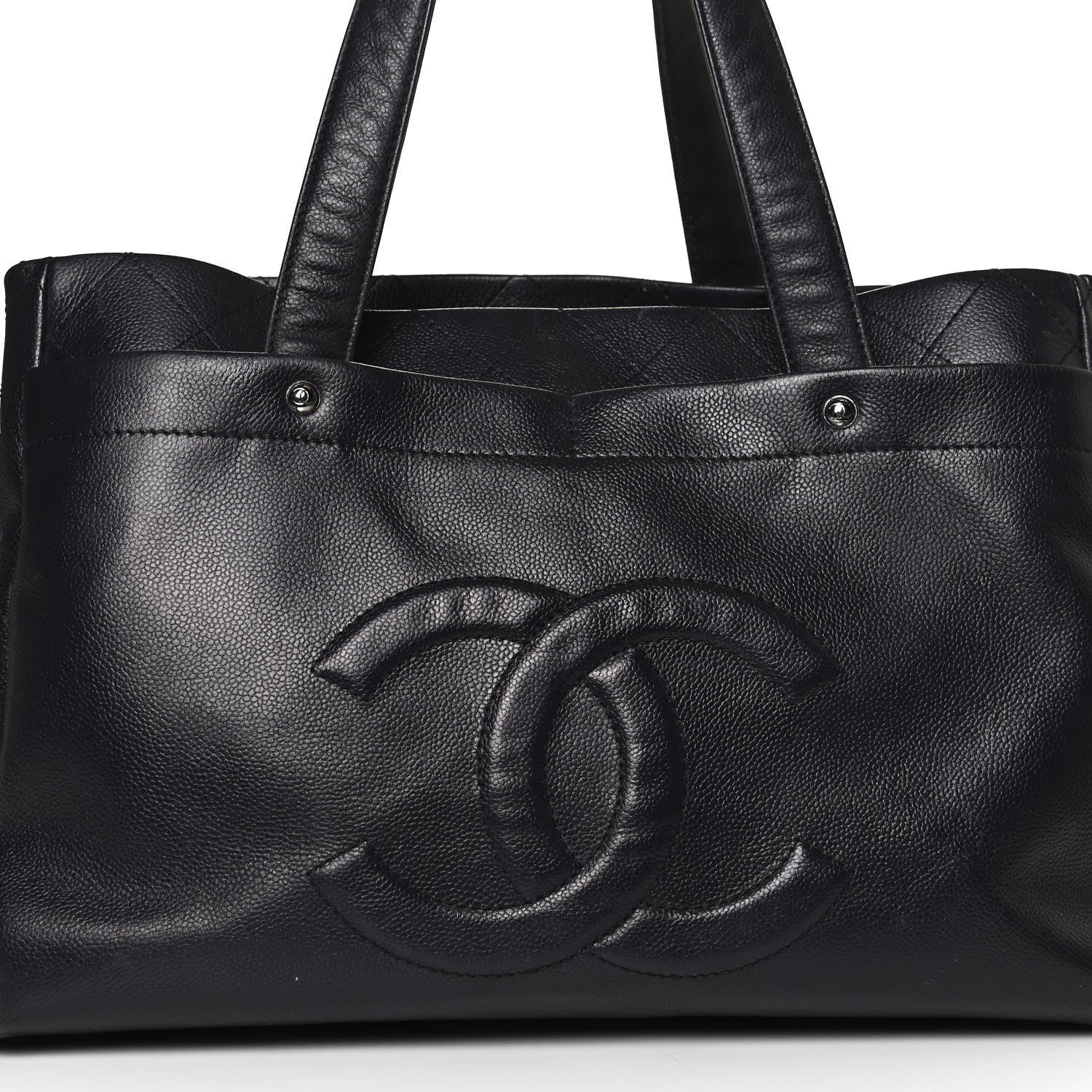 Chanel Caviar Executive Cerf Shopper Tote Navy 7 of 11