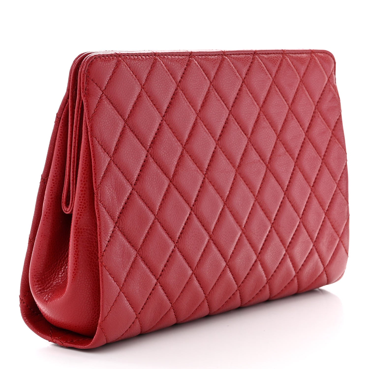 Chanel Caviar Quilted CC Large Dark Red 3 of 11