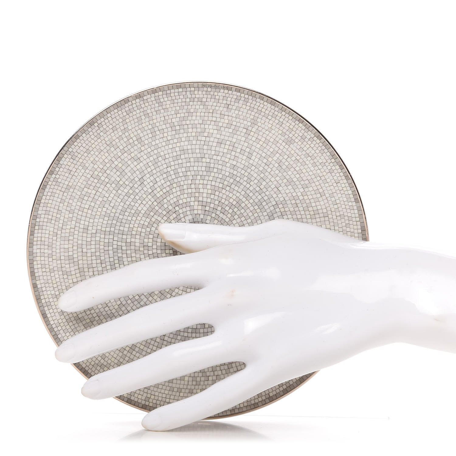 Hermes Porcelain Mosaique Au 24 Bread And Butter Plate Set of 2 3 of 6
