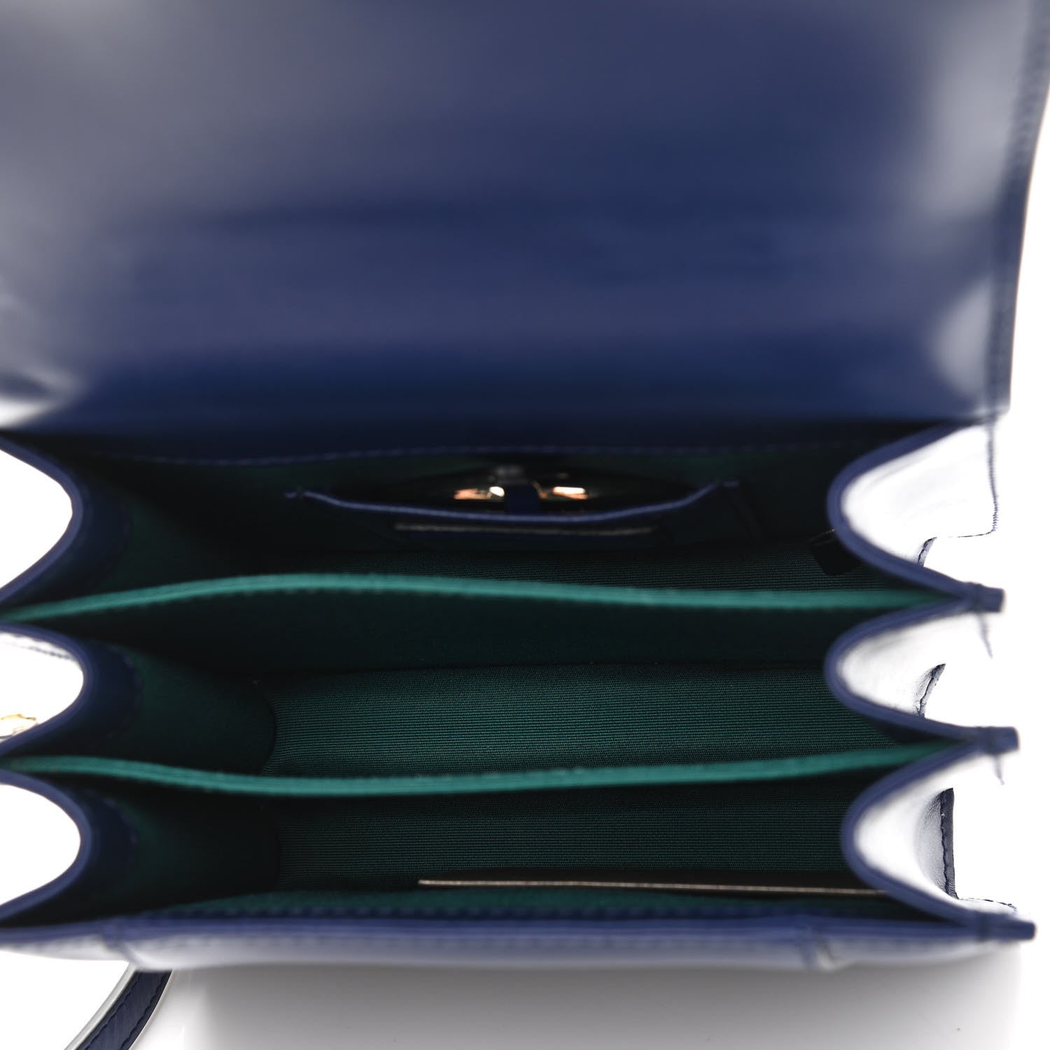 Bulgari Calfskin Serpenti Forever Top Handle Blue 6 of 11