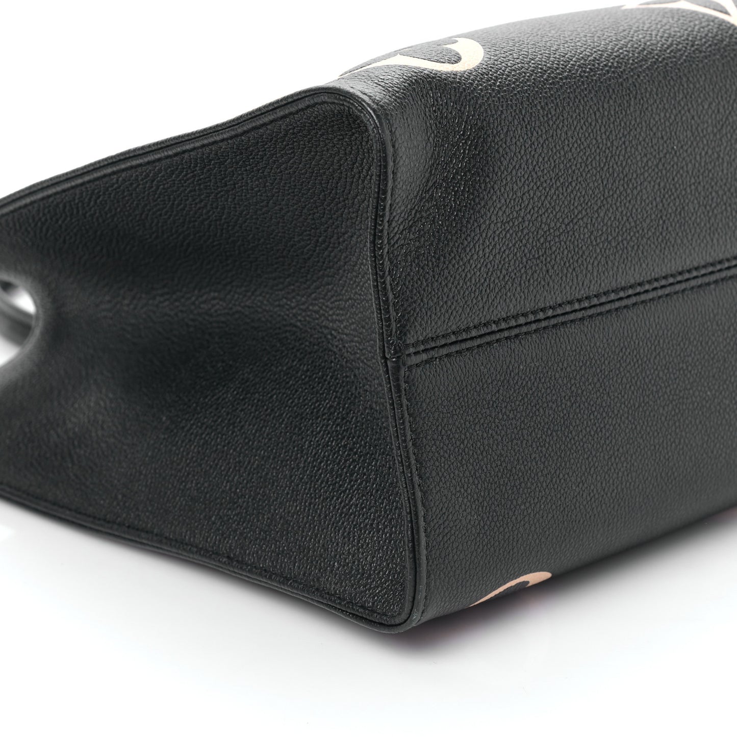 Empreinte Monogram Giant Onthego MM Black Beige