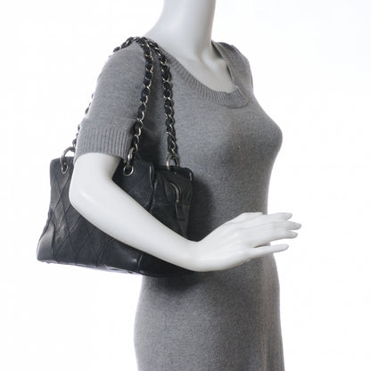Chanel Distressed Caviar Outdoor Ligne Tote Black 2 of 7