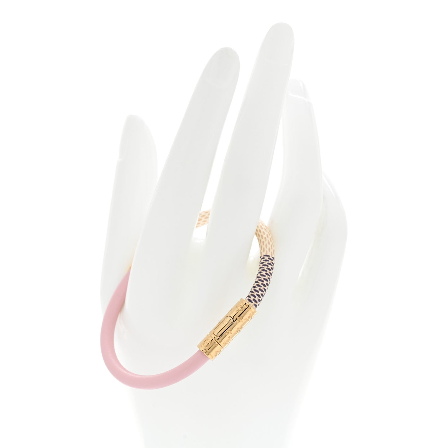 Damier Azur Daily Confidential Bracelet 17 Pink