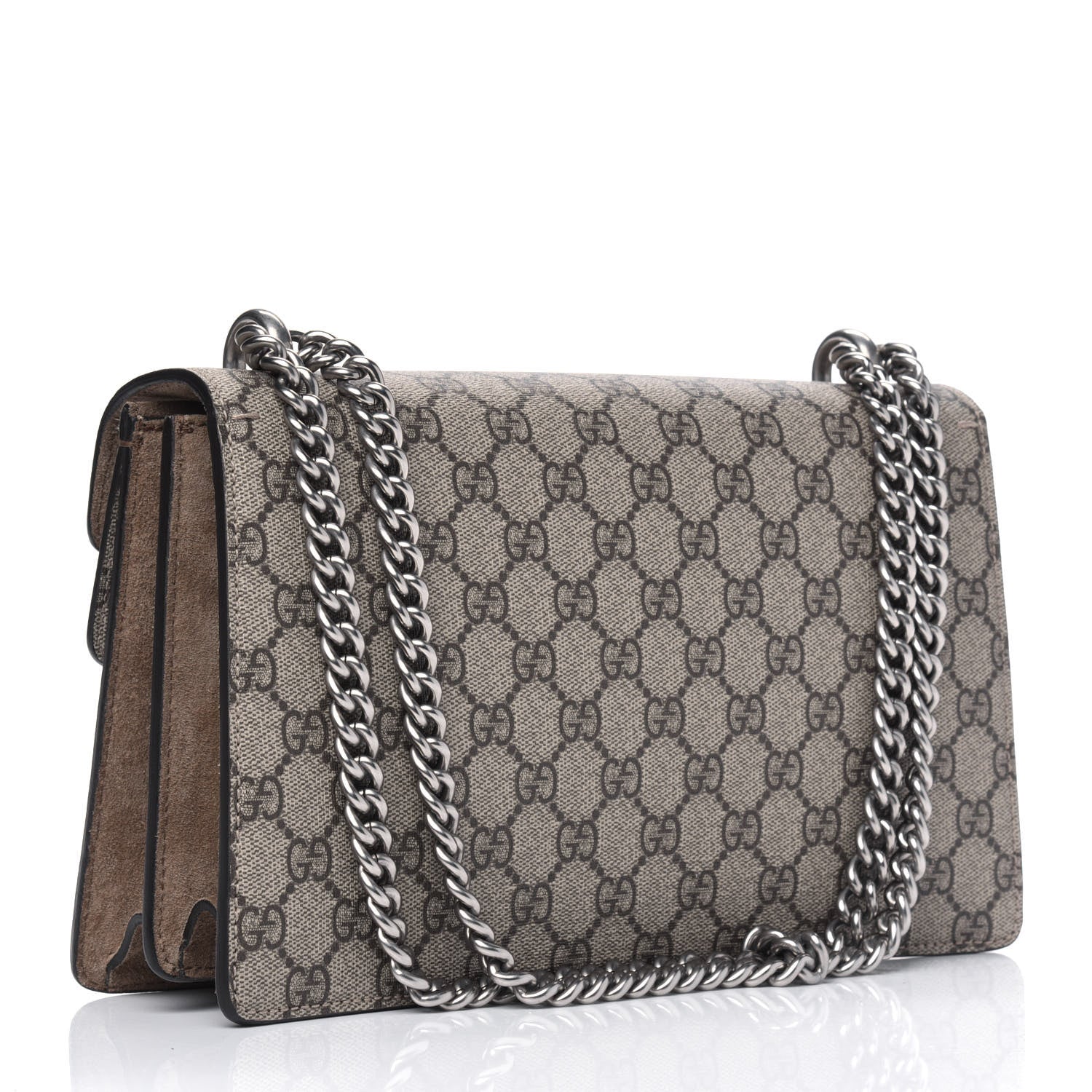 Gucci GG Supreme Monogram Small Dionysus Shoulder Bag Taupe 2 of 5