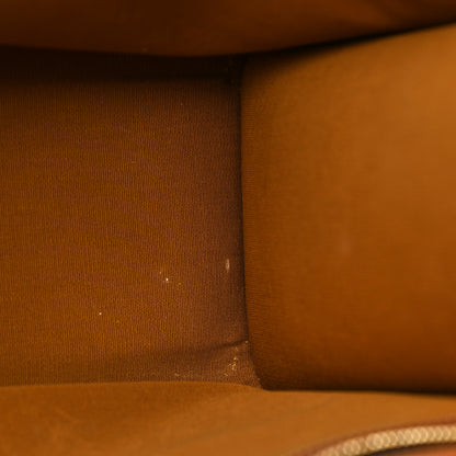 Celine Triomphe Canvas Calfskin Horizontal Cabas Tan 11 of 13