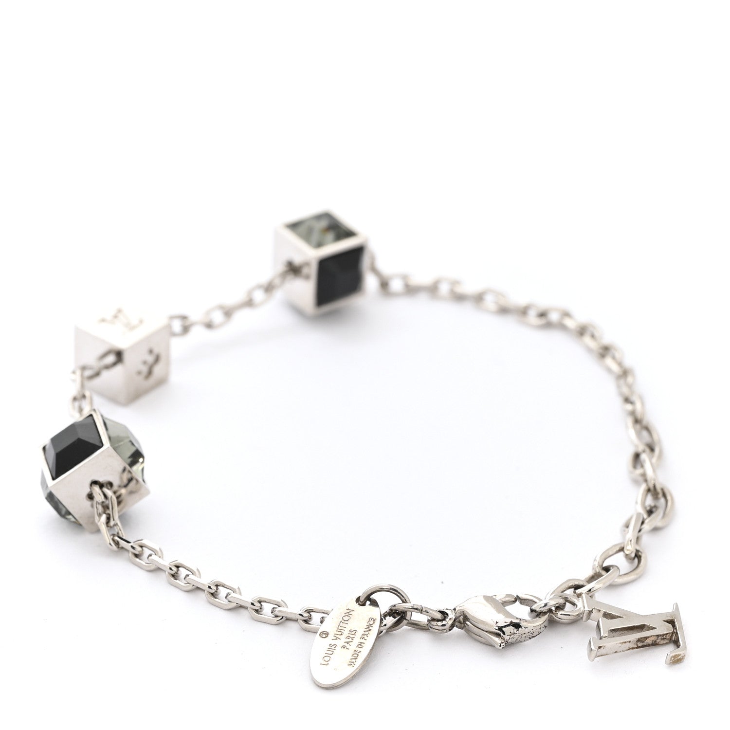 Louis Vuitton Swarovski Gamble Bracelet Silver 2 of 7