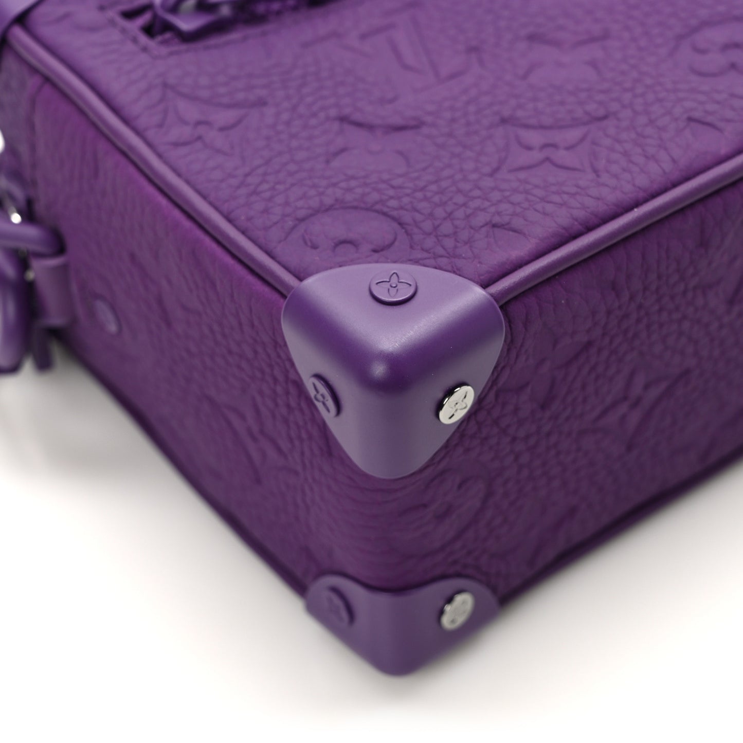 Taurillon Monogram Mini Soft Trunk Black Purple Night