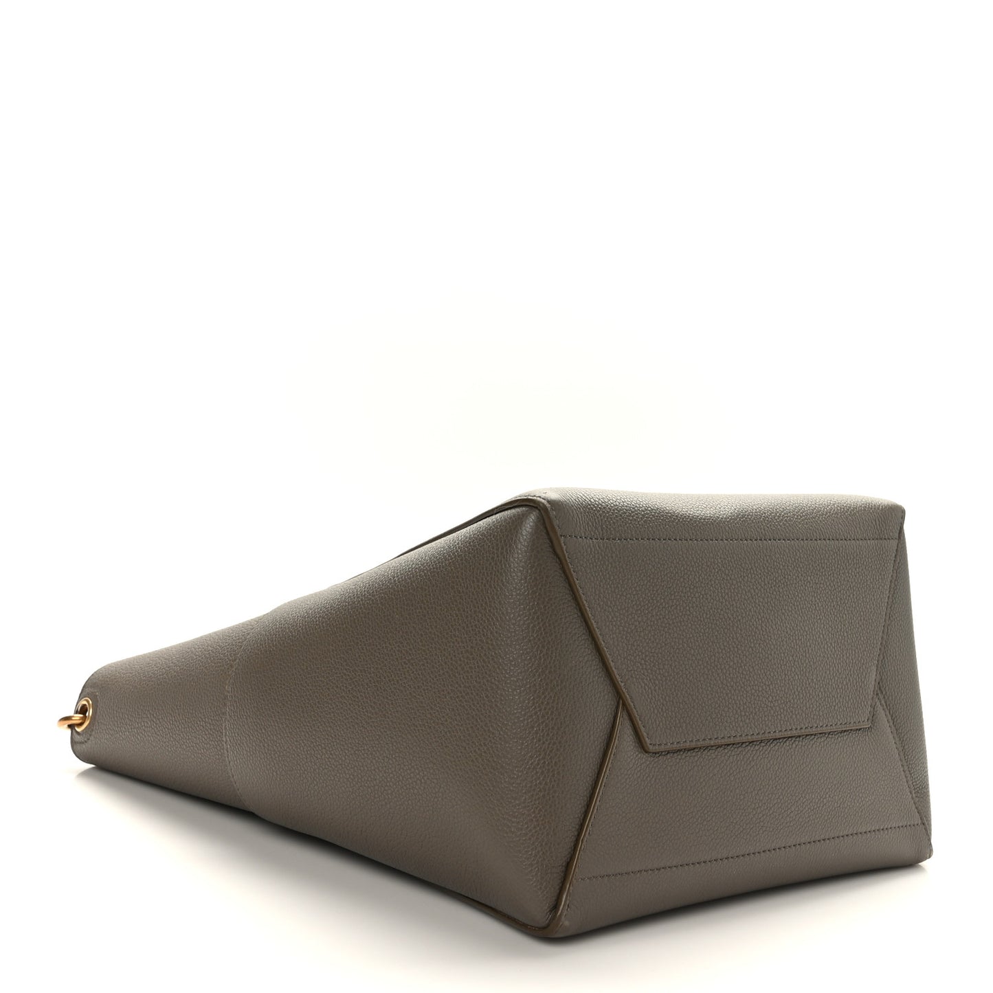 Soft Grained Calfskin Sangle Bucket Bag Taupe