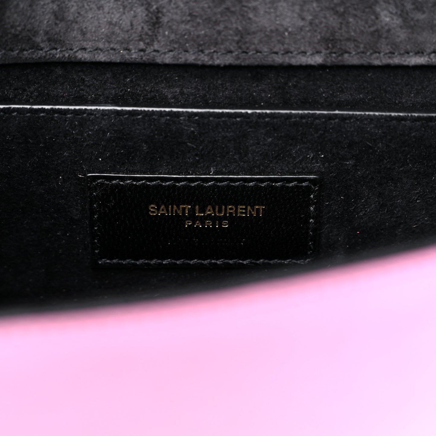 Metallic Calfskin Small Classic Monogram Kate Tassel Satchel Pink