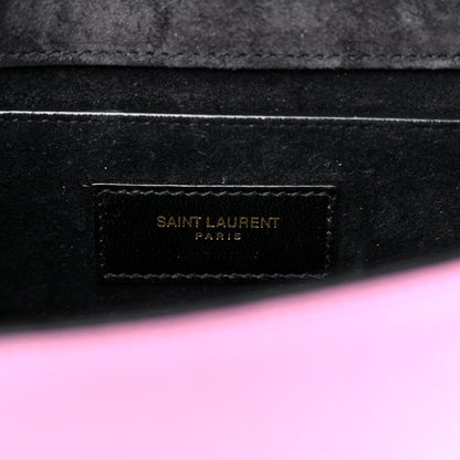 Saint Laurent Metallic Calfskin Small Classic Monogram Kate Tassel Satchel Pink 6 of 10