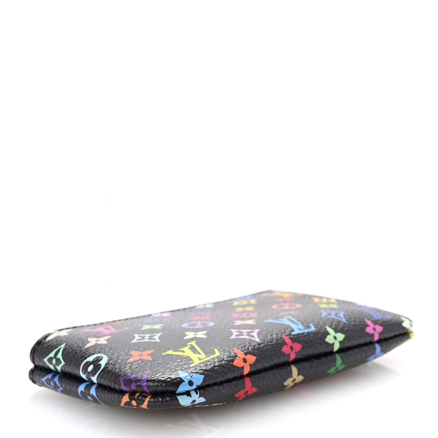 LV X TM Monogram Multicolor Key Pouch Black