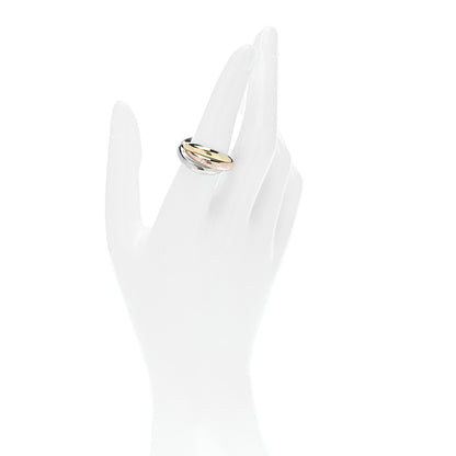 Cartier 18K Pink Yellow White Gold Classic Trinity Ring 57 8 2 of 6