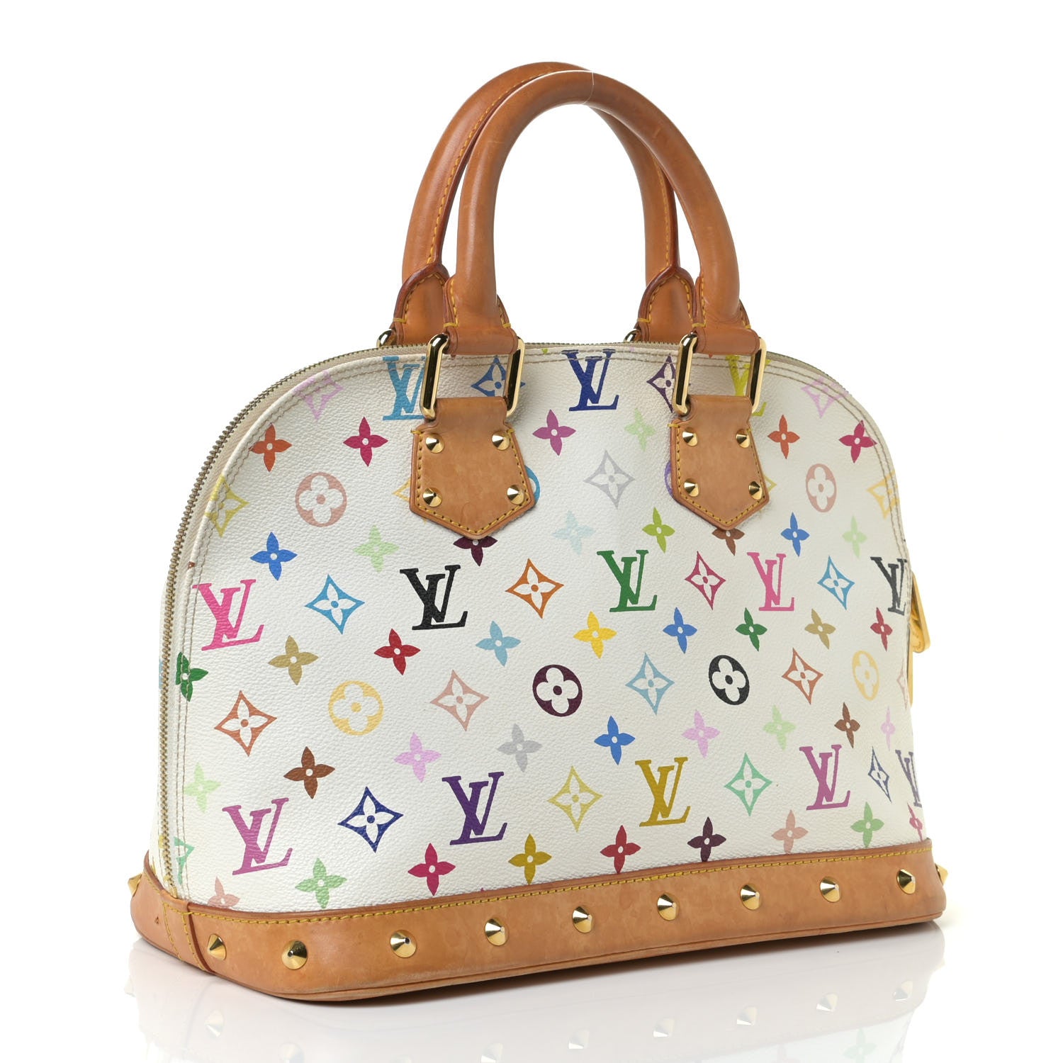 Louis Vuitton Monogram Multicolor Alma White 3 of 19