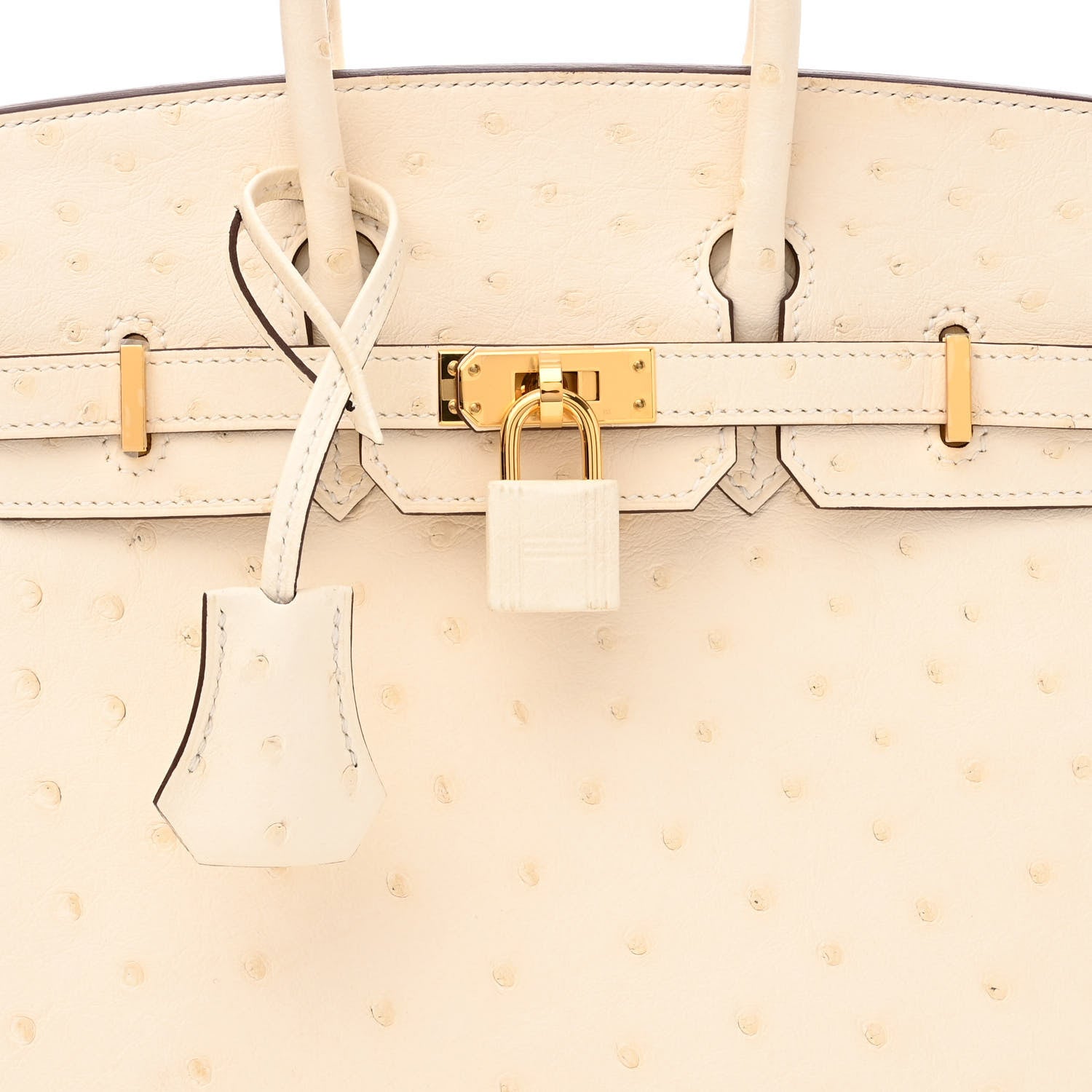 Hermes Ostrich Birkin 25 Nata 8 of 11