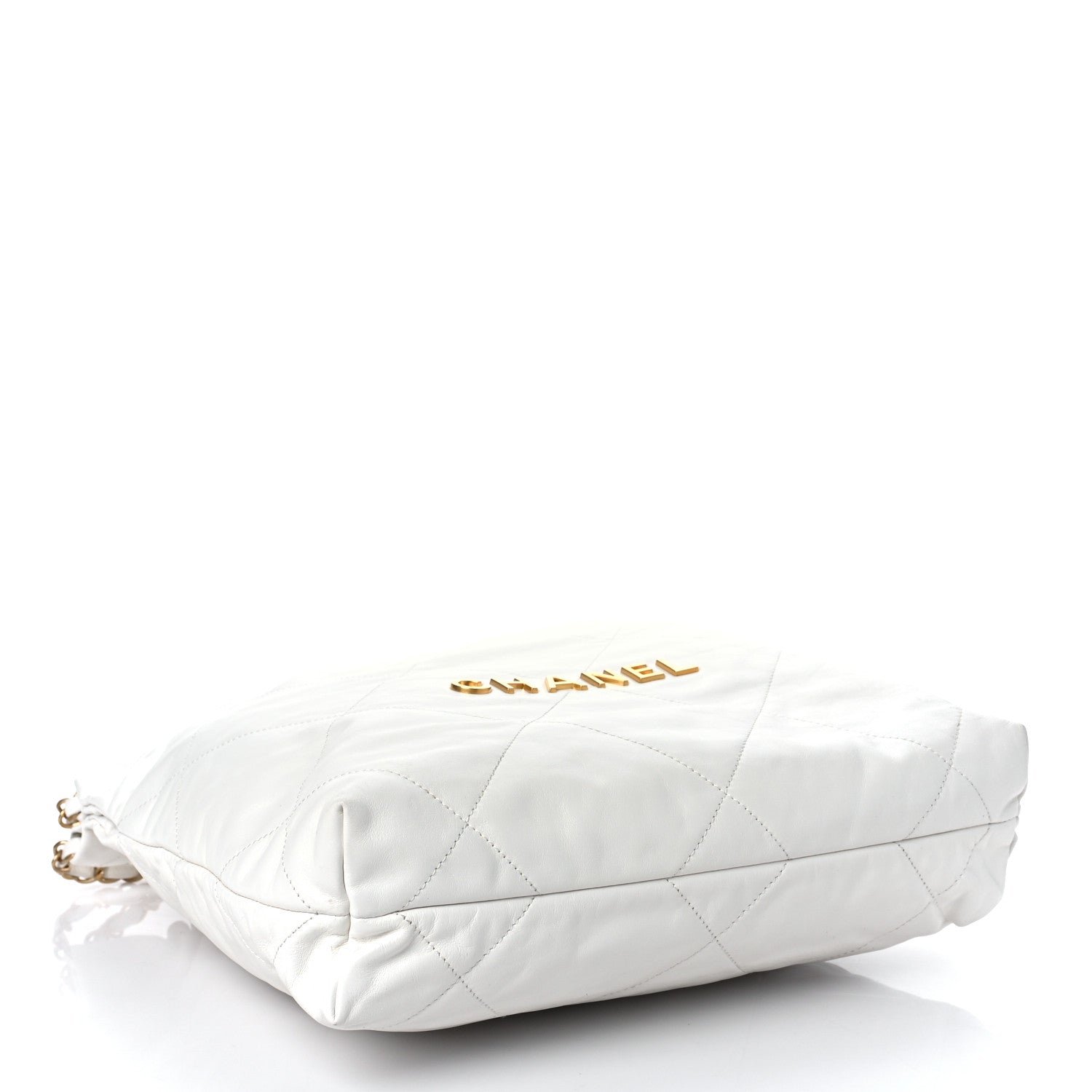 Chanel Shiny Calfskin Quilted Small Chanel 22 White 4 of 9