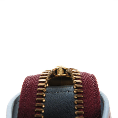 Celine Palmelato Micro Luggage Burgundy Azur Blue 8 of 8