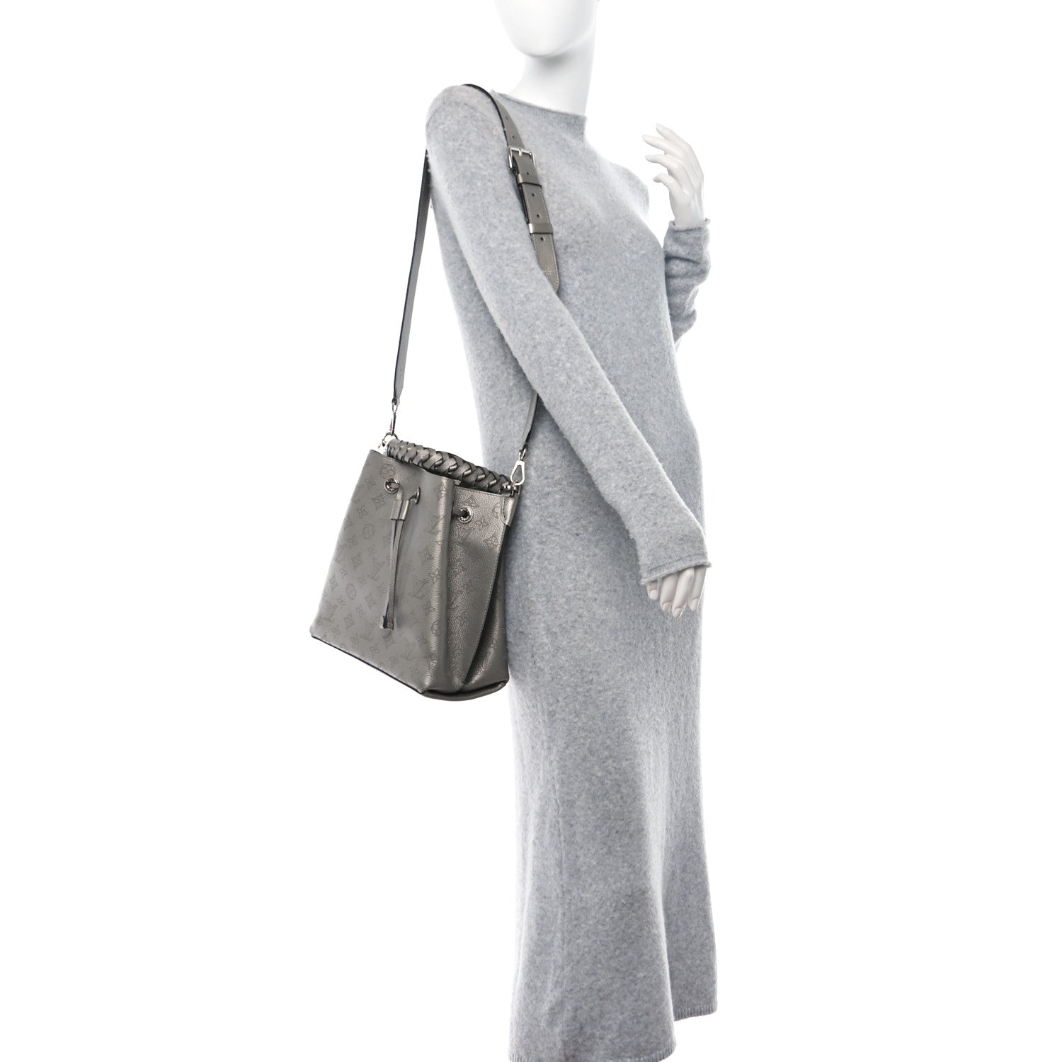 Louis Vuitton Metallic Mahina Muria Gris Souris 2 of 8