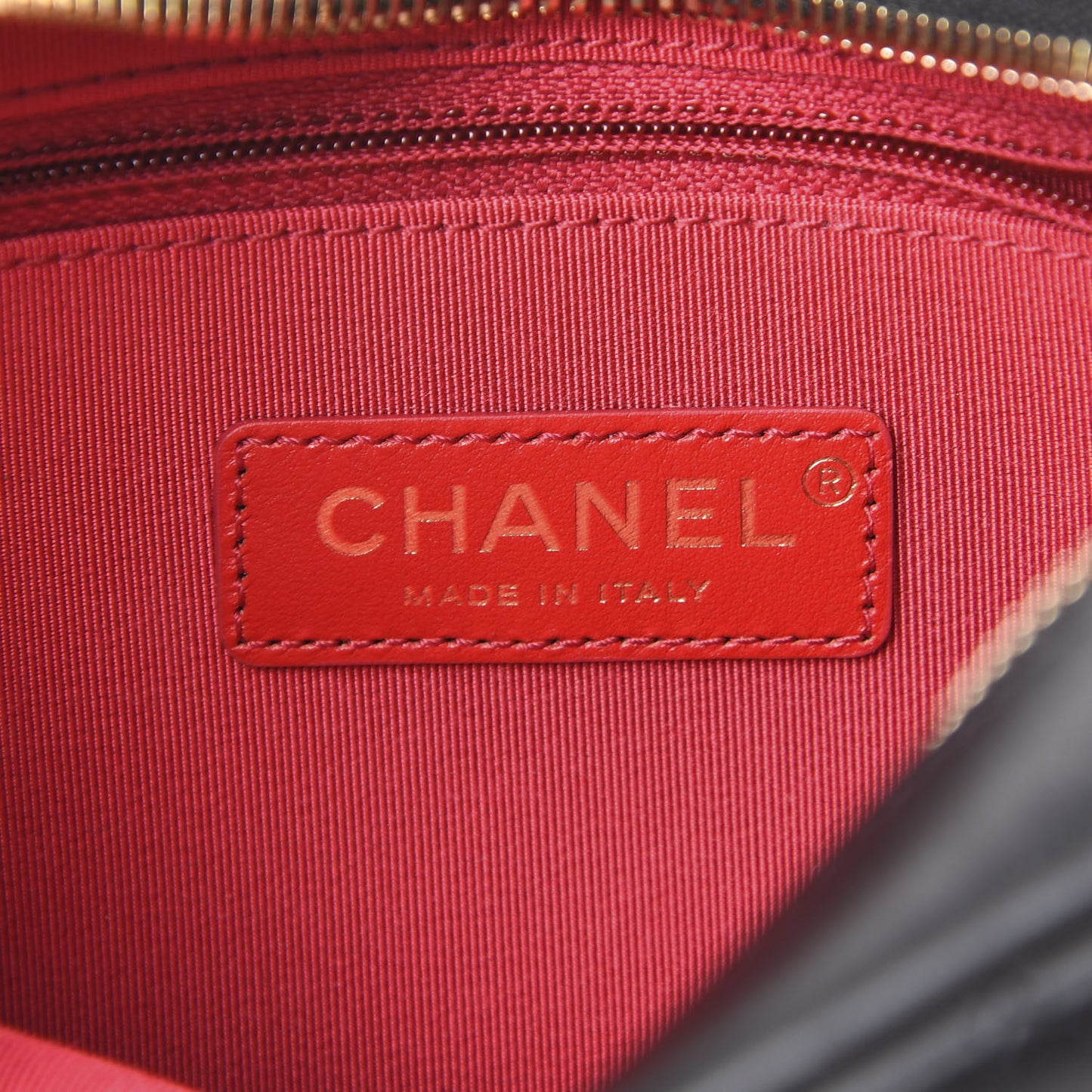 Calfskin Quilted Enchained Camera Case Bag Black