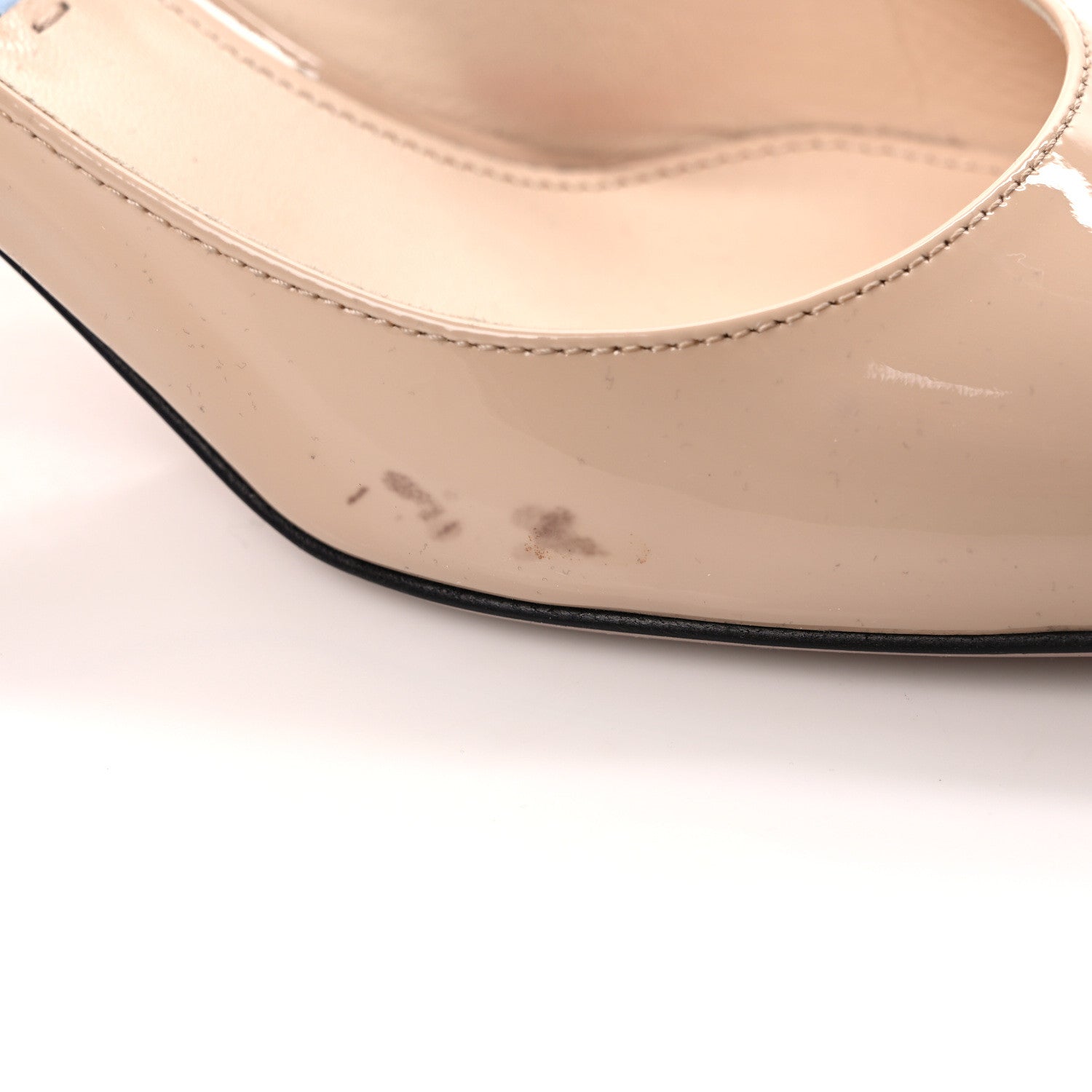Prada Patent Slingback Pumps 36 Cipria 8 of 8