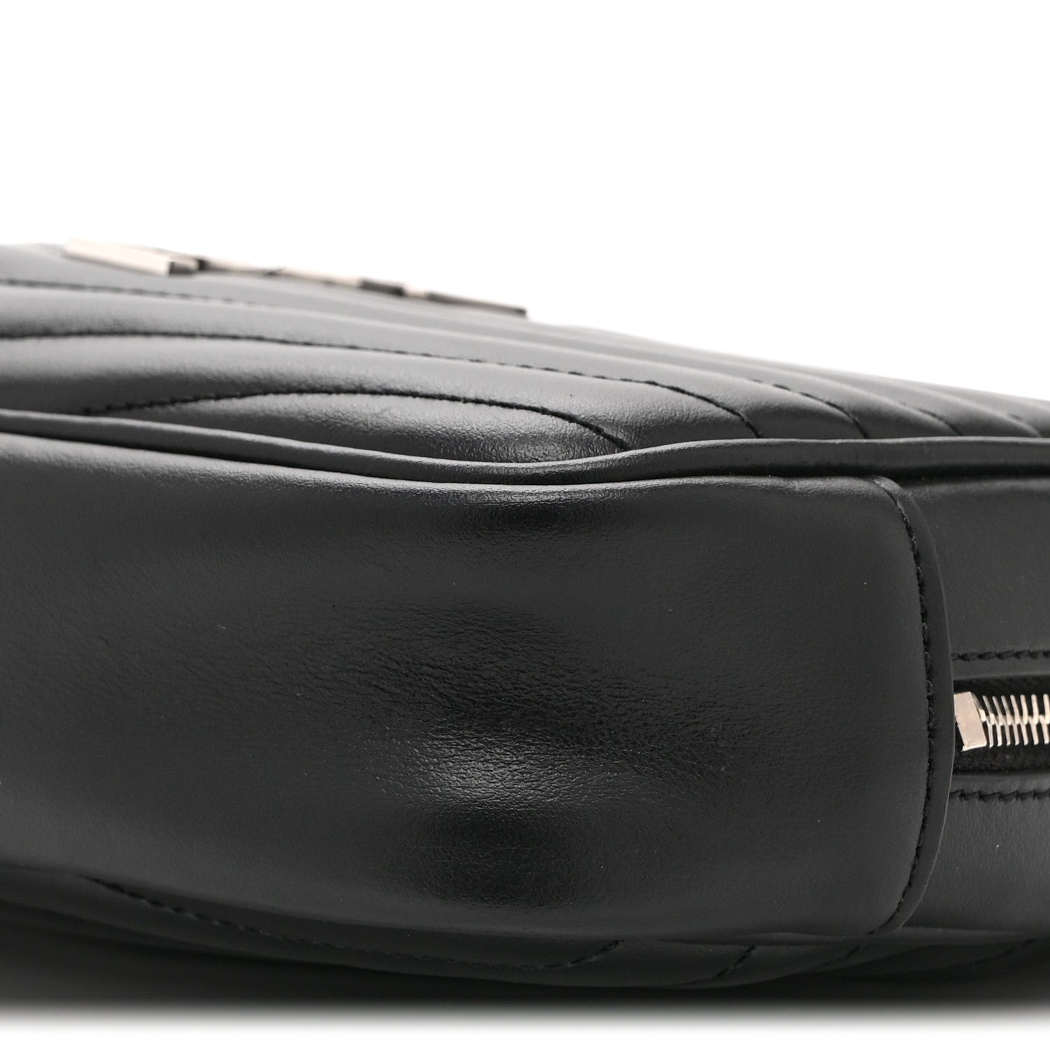 Saint Laurent Calfskin Matelasse Monogram Mini Lou Camera Bag Black 10 of 10
