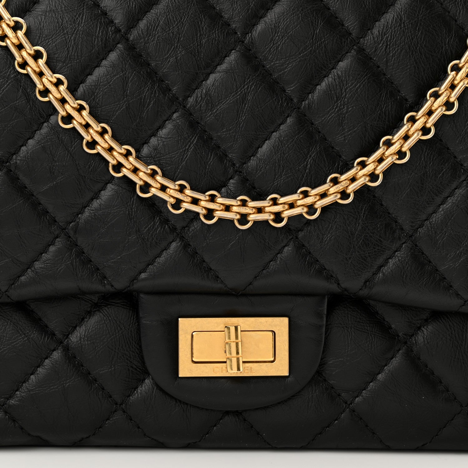 Chanel Aged Calfskin Quilted 2.55 Reissue 227 Flap Black 8 of 10